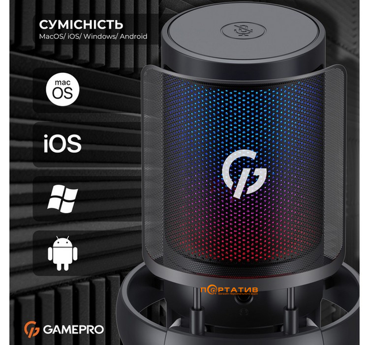 Микрофон Gamepro UGM105B Black