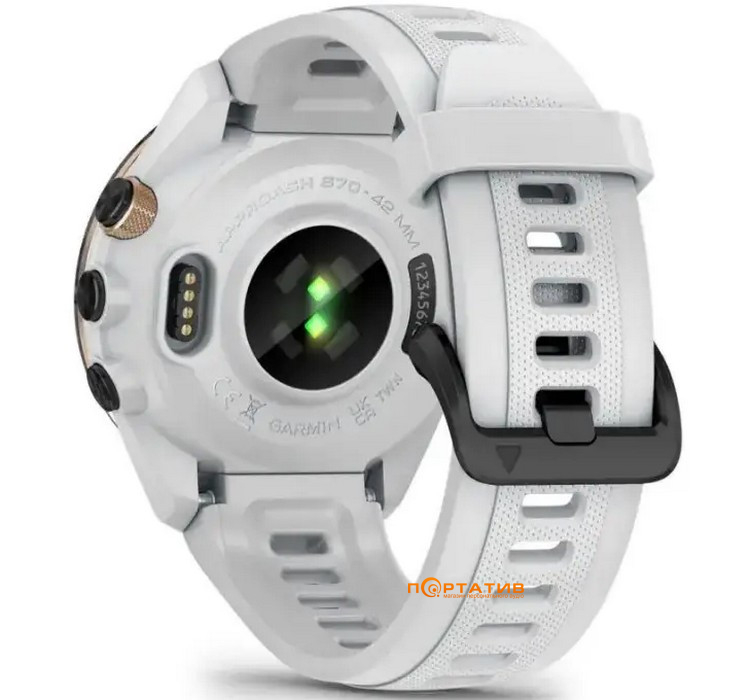 Смарт-часы Garmin Approach S70, 42mm, Golf GPS, White (010-02746-10)