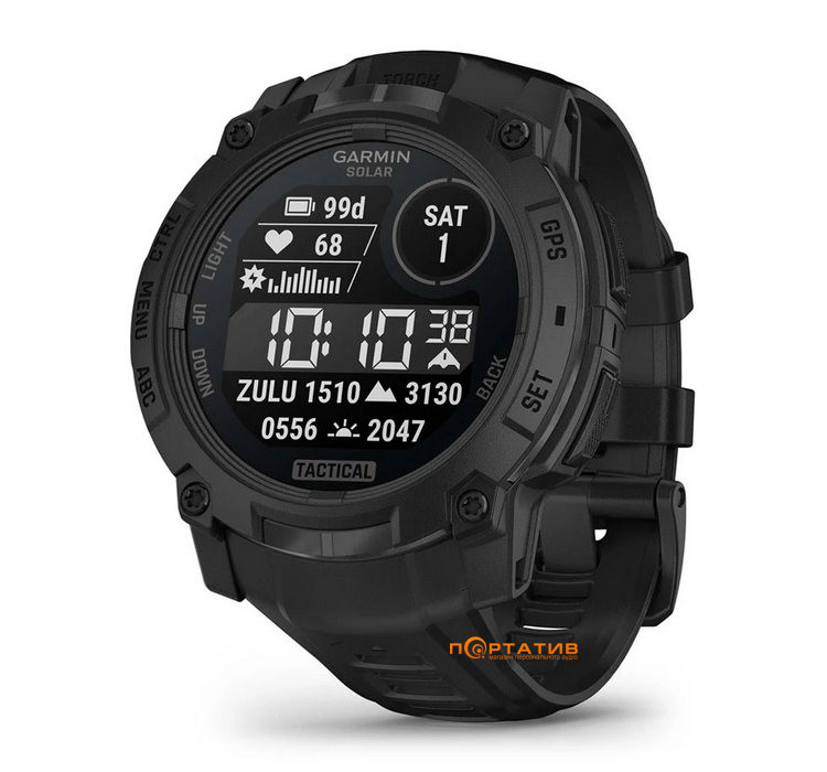 Смарт-часы Garmin Instinct 3, 45 mm, Solar, Tactical Edition (010-02934-50)