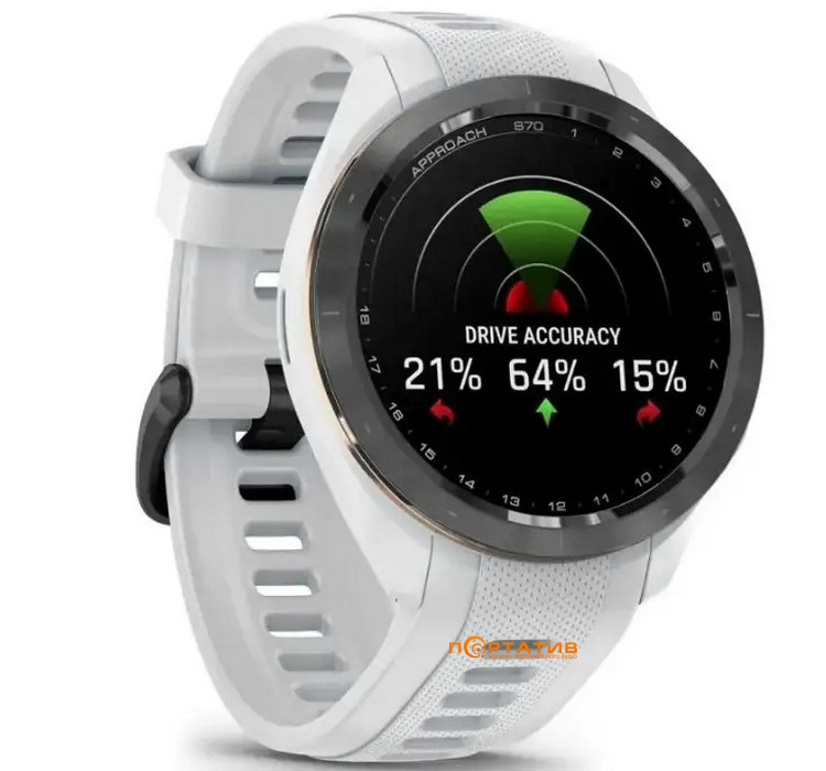 Смарт-часы Garmin Approach S70, 42mm, Golf GPS, White (010-02746-10)