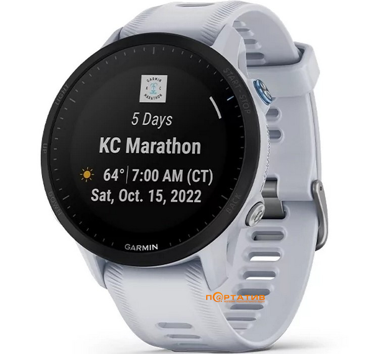 Смарт-годинник Garmin Forerunner 955 White (010-02638-31)