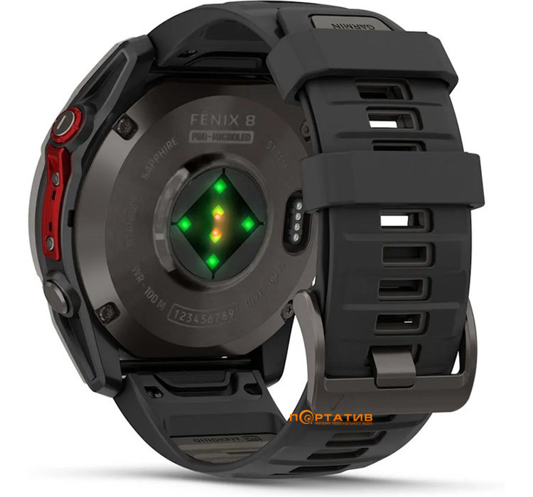 Смарт-годинник Garmin Fenix 8 – 51 mm, MicroLED (010-03380-05)
