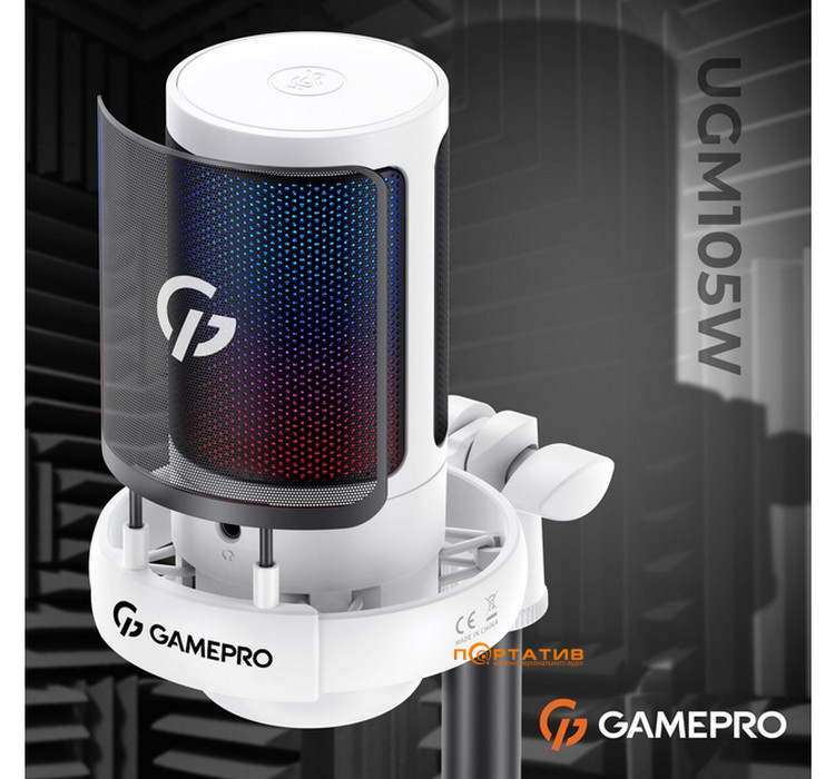 Микрофон Gamepro UGM105W White