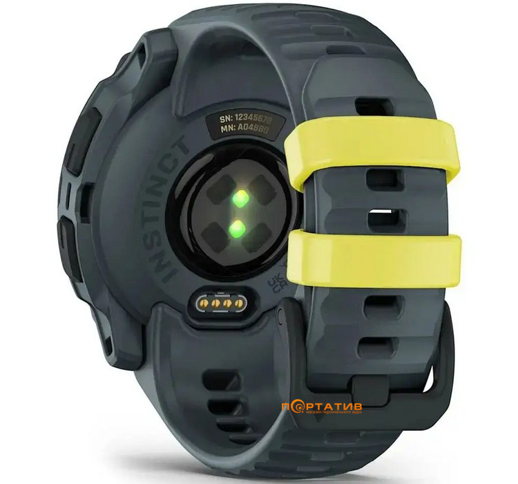 Смарт-годинник Garmin Instinct E, 40 mm, Electric Lime Bezel w/ Twilight Band (010-02932-01)