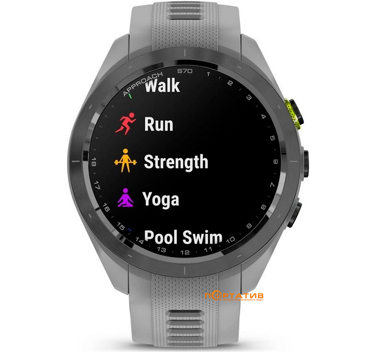 Смарт-годинник Garmin Approach S70, 42mm, Golf GPS,  Powder Gray (010-02746-11)