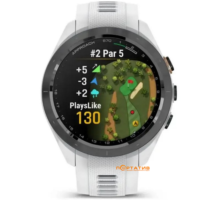 Смарт-часы Garmin Approach S70, 42mm, Golf GPS, White (010-02746-10)