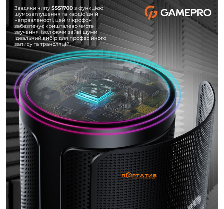 Микрофон Gamepro UGM145B Black