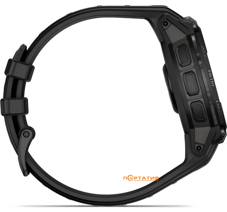 Смарт-часы Garmin Instinct Crossover AMOLED – Tactical Edition Black with black silicone band (010-03398-02)