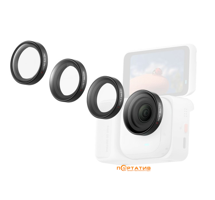 Комплект микро линз Insta360 GO Ultra Micro Lens Kit (CINSCBEY-01)