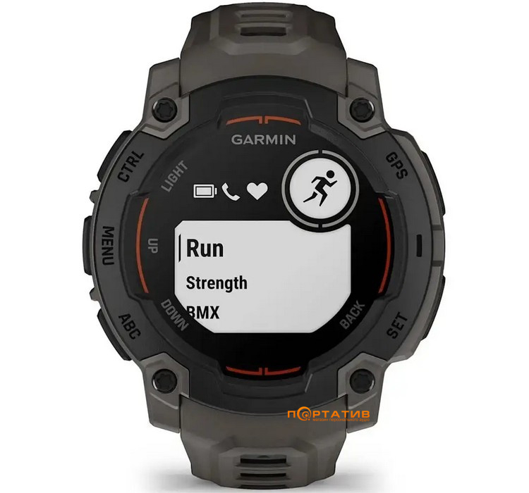 Смарт-часы Garmin Instinct E, 45 mm, Black Bezel with Charcoal Band (010-02933-00)