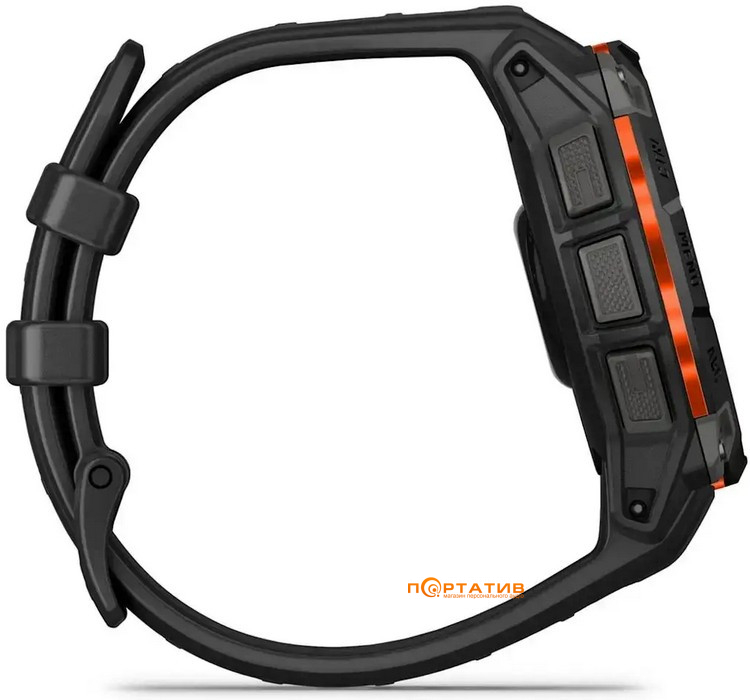 Смарт-годинник Garmin Instinct 3, 45mm, Solar, Black Bezel with Black Band (010-02934-00)