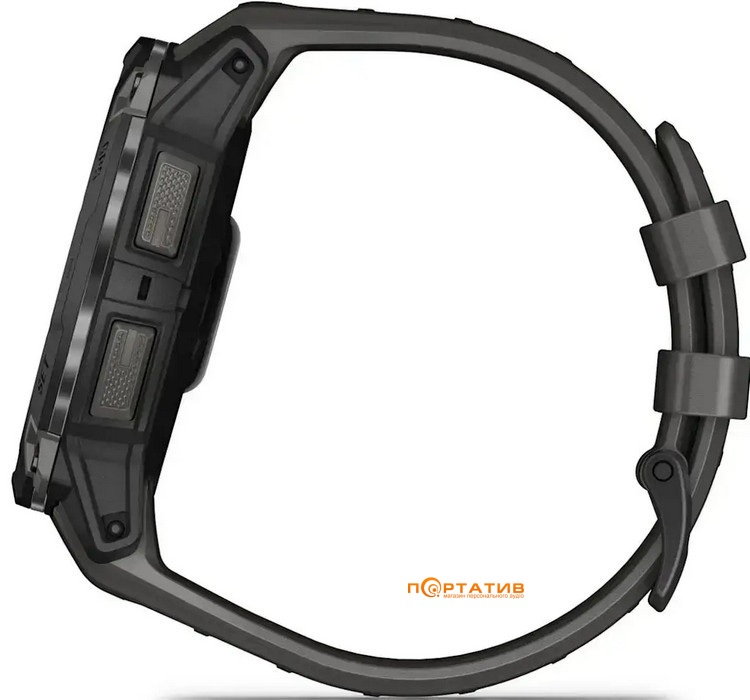 Смарт-годинник Garmin Instinct 3, 50mm, AMOLED, Black Bezel with Charcoal Band (010-03020-00)