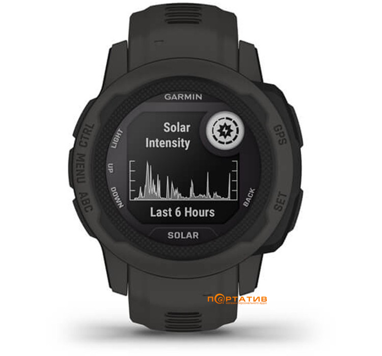 Смарт-годинник Garmin Instinct 2S Solar Graphite (010-02564-00)