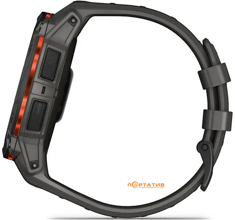 Смарт-годинник Garmin Instinct 3, 50mm, Solar, Black Bezel with Charcoal Band (010-02935-00)