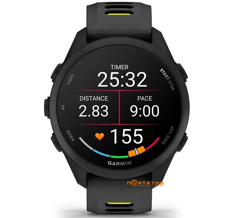 Смарт-часы Garmin Forerunner 170 Black/Amp Yellow (010-03920-00)