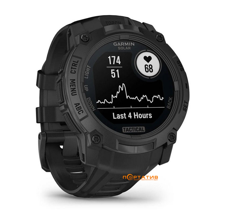 Смарт-часы Garmin Instinct 3, 45 mm, Solar, Tactical Edition (010-02934-50)