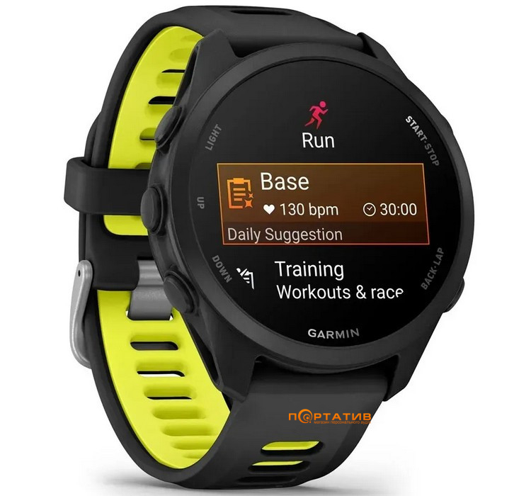 Смарт-часы Garmin Forerunner 170 Black/Amp Yellow (010-03920-00)