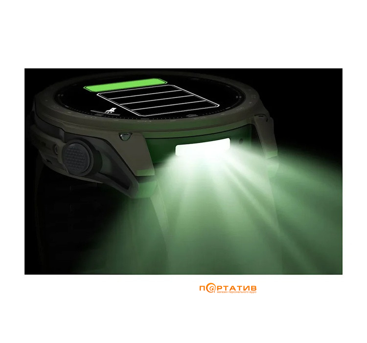 Смарт-часы Garmin Tactix 8 – 51 mm, AMOLED, Cerakote Coating, Olive (010-04553-11)