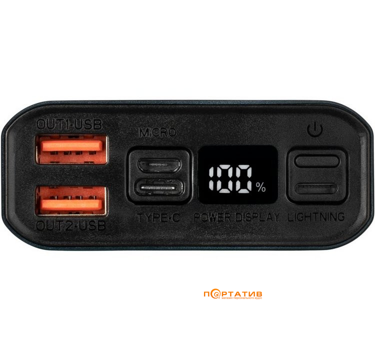 Зовнішній акумулятор Gelius Pro Edge 3 PD 22.5W 20000mAh Dark Blue (GP-PB20-210)