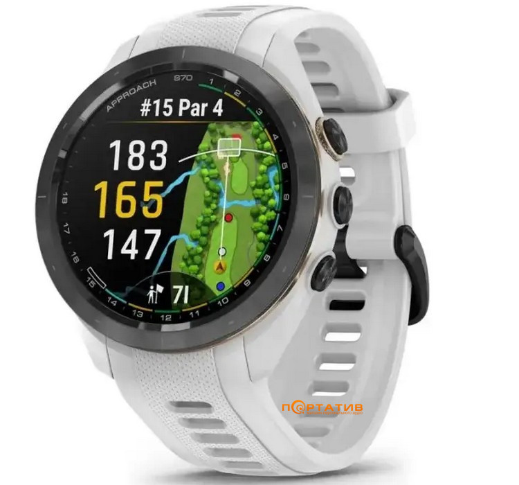 Смарт-часы Garmin Approach S70, 42mm, Golf GPS, White (010-02746-10)