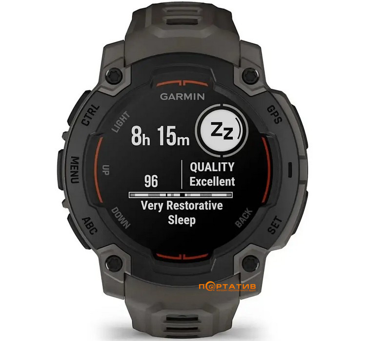 Смарт-часы Garmin Instinct E, 45 mm, Black Bezel with Charcoal Band (010-02933-00)