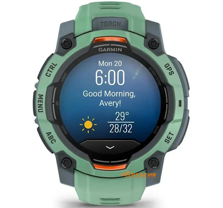 Смарт-годинник Garmin Instinct 3, 45mm, AMOLED, Neo Tropic Bezel w/Neo Tropic Bnd (010-02936-01)