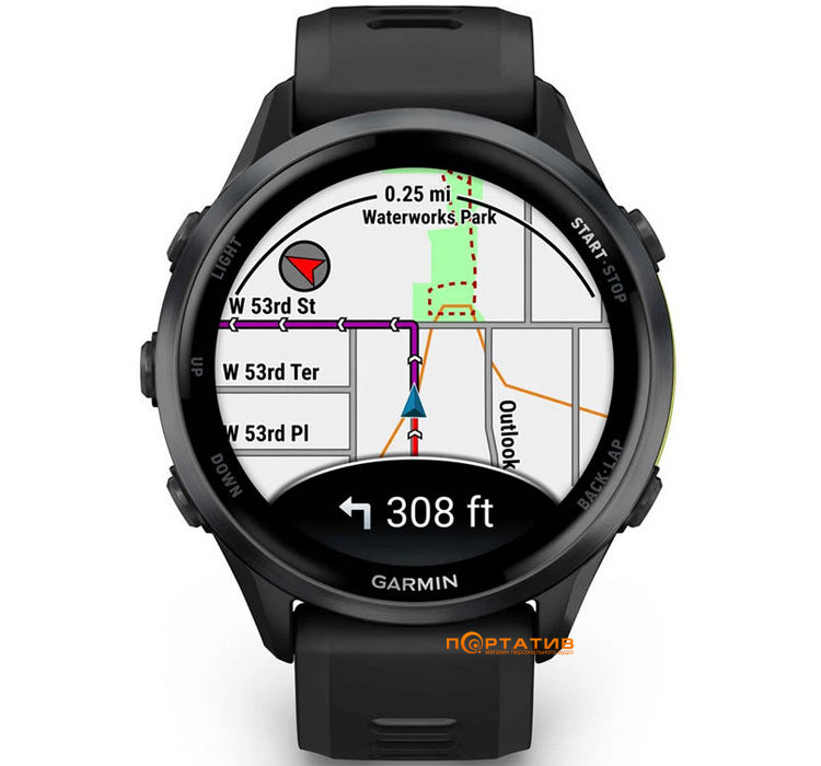 Смарт-годинник Garmin Forerunner 970, Black/Amp Yellow (010-02969-10)