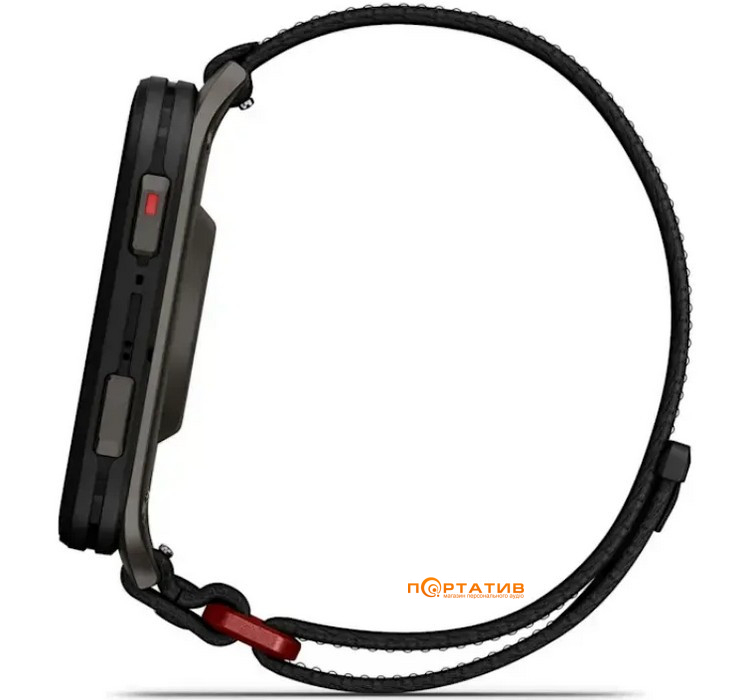 Смарт-часы Garmin Venu X1 Black with Slate Titanium Caseback and Black ComfortFit Nylon Band (010-02980-02)