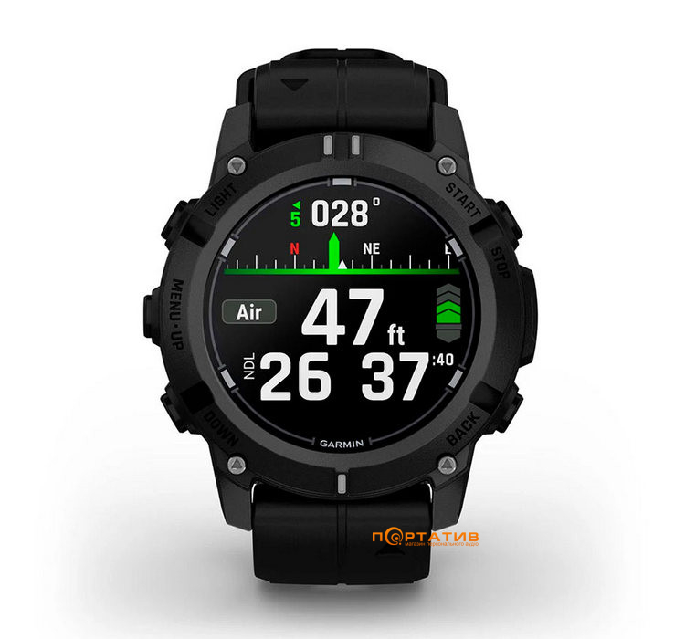 Смарт-часы Garmin Descent G2, Dive Computer, Black, WW (010-02986-00)