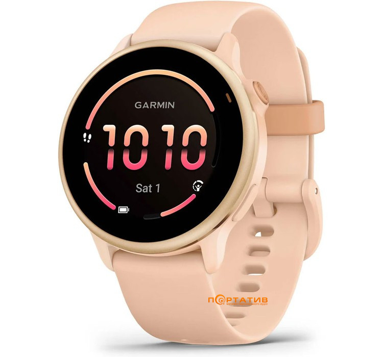 Смарт-часы Garmin Vivoactive 6, GPS, Pink Dawn/P. Dawn Metallic (010-02985-03)
