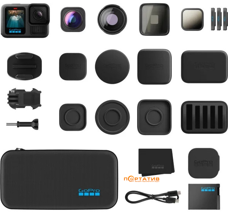 Экшн-камера GoPro HERO13 Black + Full HB Lens Mod Collection (CHDRB-132-RW)