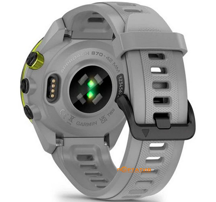 Смарт-годинник Garmin Approach S70, 42mm, Golf GPS,  Powder Gray (010-02746-11)