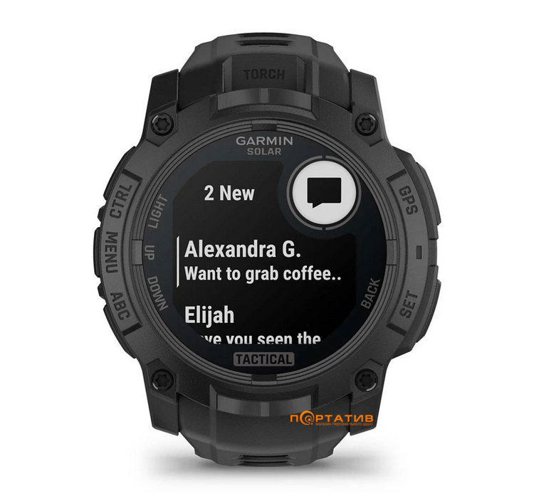 Смарт-часы Garmin Instinct 3, 45 mm, Solar, Tactical Edition (010-02934-50)