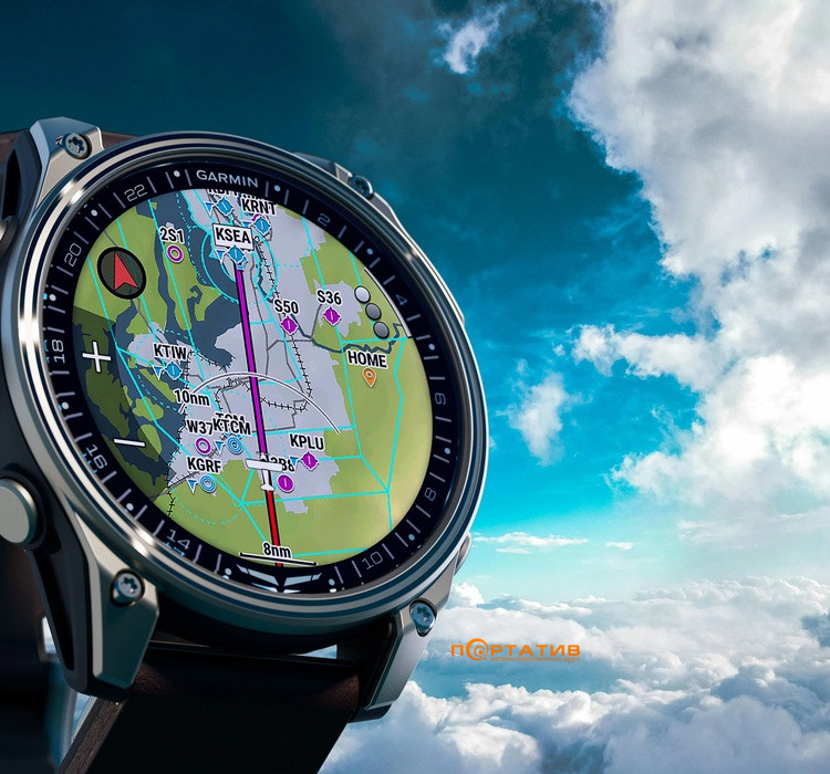 Смарт-часы Garmin D2 Mach 2, 51mm, Saph, CrbnGry Ti/Blk w/TiBd (010-02905-31)