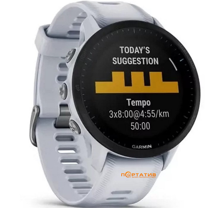 Смарт-годинник Garmin Forerunner 955 White (010-02638-31)