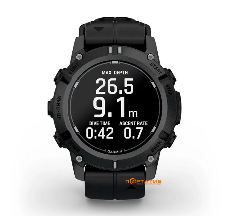 Смарт-часы Garmin Descent G2, Dive Computer, Black, WW (010-02986-00)