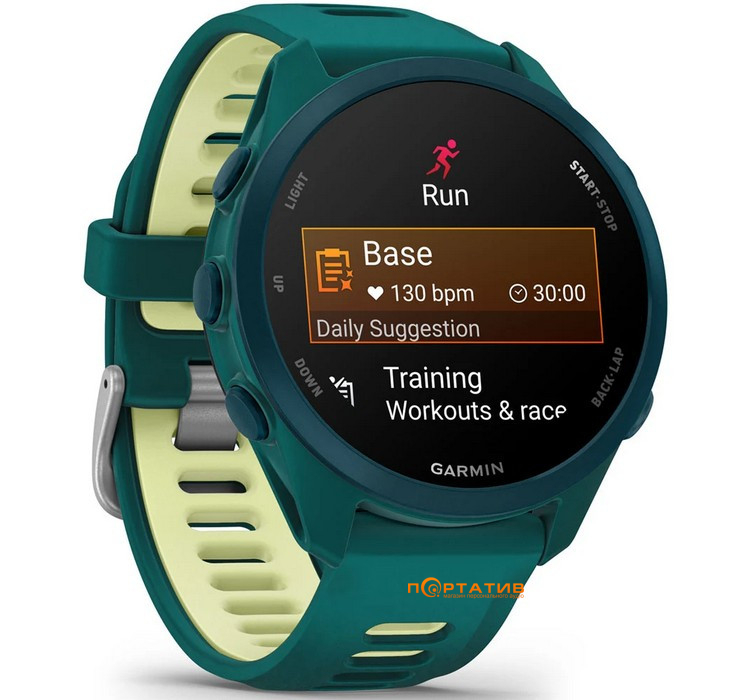 Смарт-часы Garmin Forerunner 170 MUSIC Teal Green/Citron (010-03920-12)