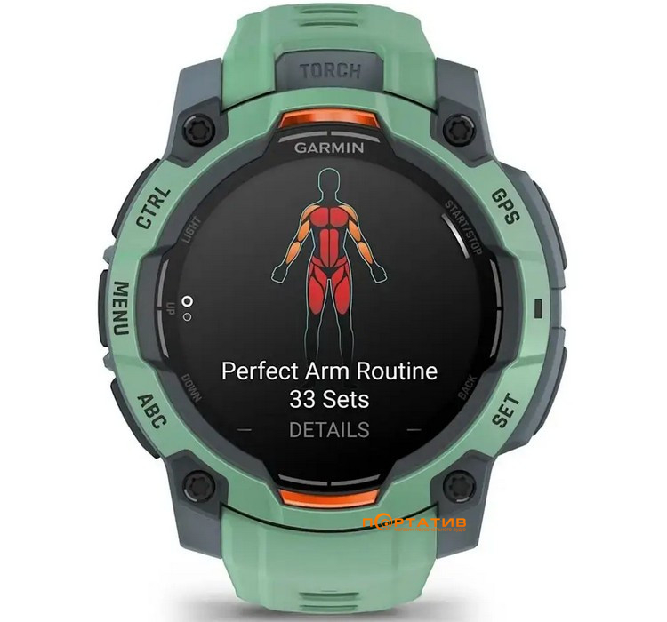 Смарт-годинник Garmin Instinct 3, 45mm, AMOLED, Neo Tropic Bezel w/Neo Tropic Bnd (010-02936-01)