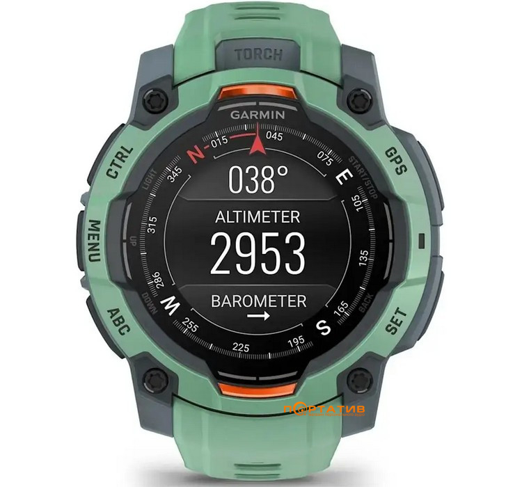 Смарт-годинник Garmin Instinct 3, 45mm, AMOLED, Neo Tropic Bezel w/Neo Tropic Bnd (010-02936-01)