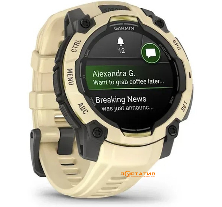 Смарт-часы Garmin Instinct 3 – 45 mm, AMOLED, Citrine with citrine silicone band (010-02936-02)