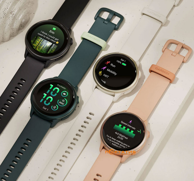 Смарт-годинник Garmin Vivoactive 6, GPS, Black/Slate (010-02985-00)
