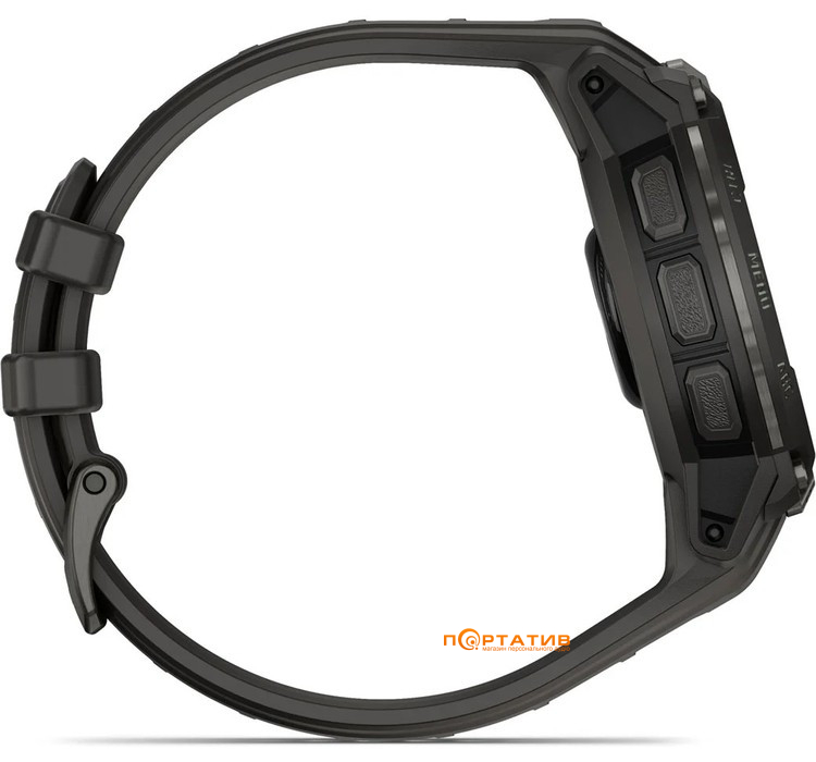 Смарт-часы Garmin Instinct Crossover AMOLED Charcoal with charcoal silicone band (010-03398-00)