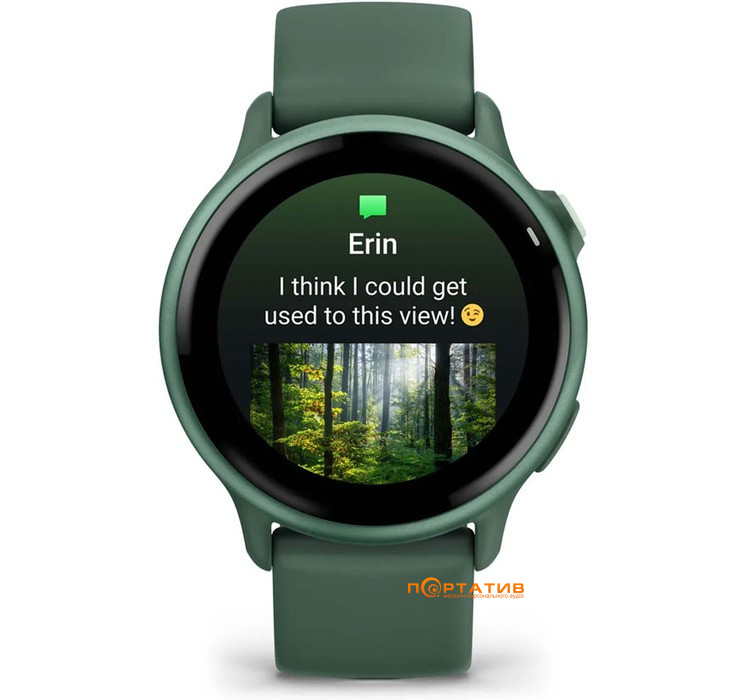 Смарт-часы Garmin Vivoactive 6, GPS, Jasper Green/J. Green Metallic (010-02985-02)