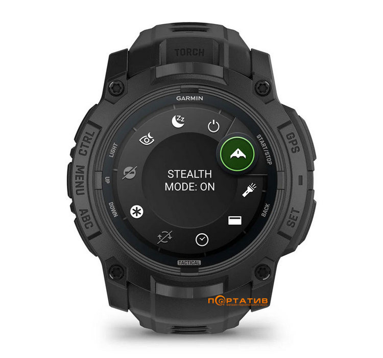 Смарт-часы Garmin Instinct 3, 50 mm, AMOLED, Tactical Edition (010-03020-50)