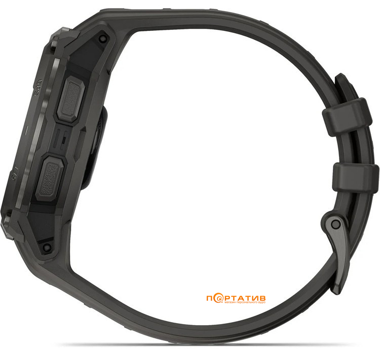 Смарт-часы Garmin Instinct Crossover AMOLED Charcoal with charcoal silicone band (010-03398-00)