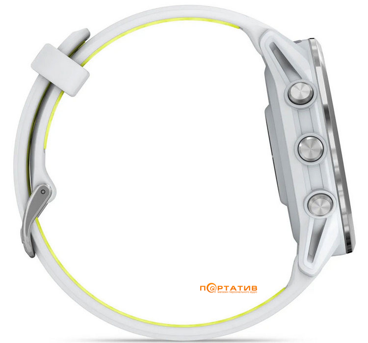 Смарт-часы Garmin Forerunner 970, Whitestone/Amp Yellow (010-02969-11)