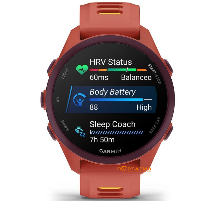 Смарт-часы Garmin Forerunner 170 MUSIC Red Pink/Mango (010-03920-13)