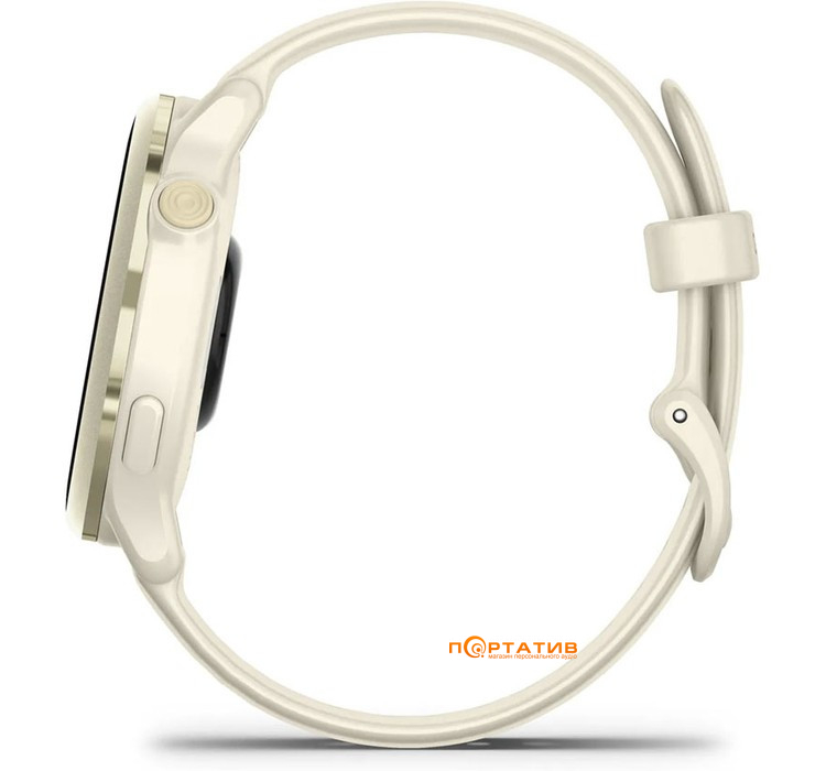 Смарт-часы Garmin Vivoactive 6, GPS, Bone/Lunar Gold (010-02985-01)