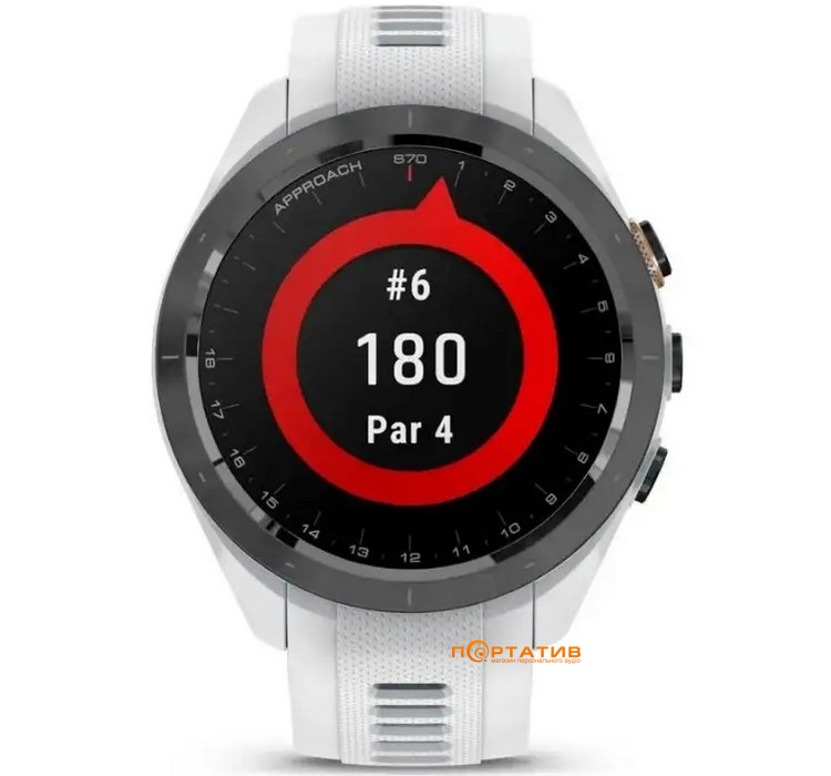 Смарт-часы Garmin Approach S70, 42mm, Golf GPS, White (010-02746-10)