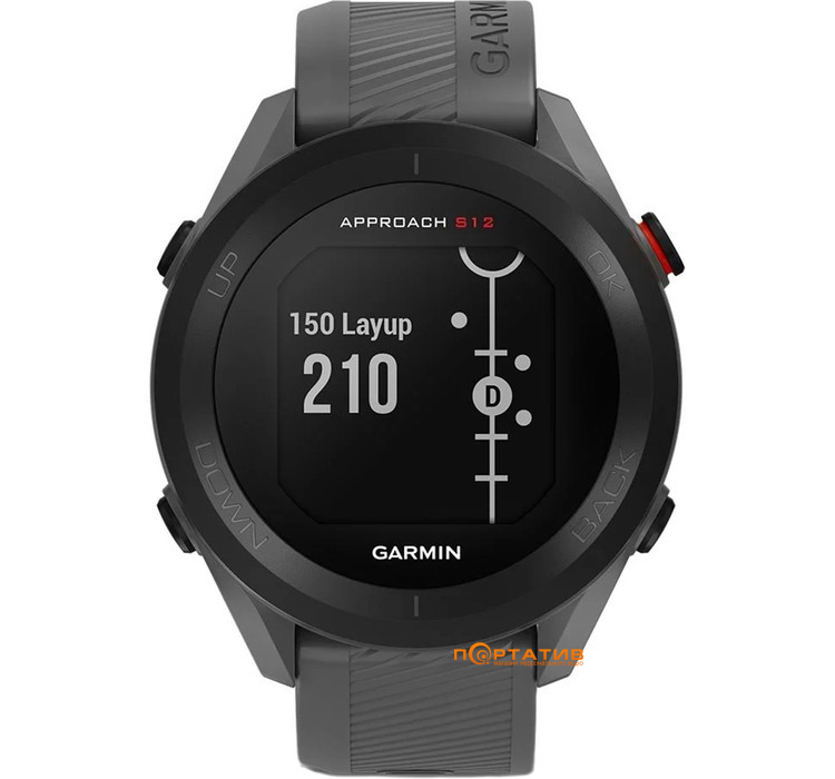 Смарт-годинник Garmin Approach S12, Golf GPS, Slate Gray (010-02472-13)